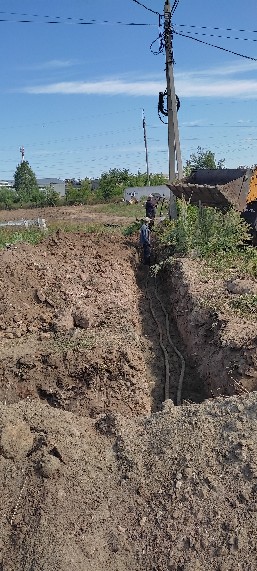 Кабели в траншее
